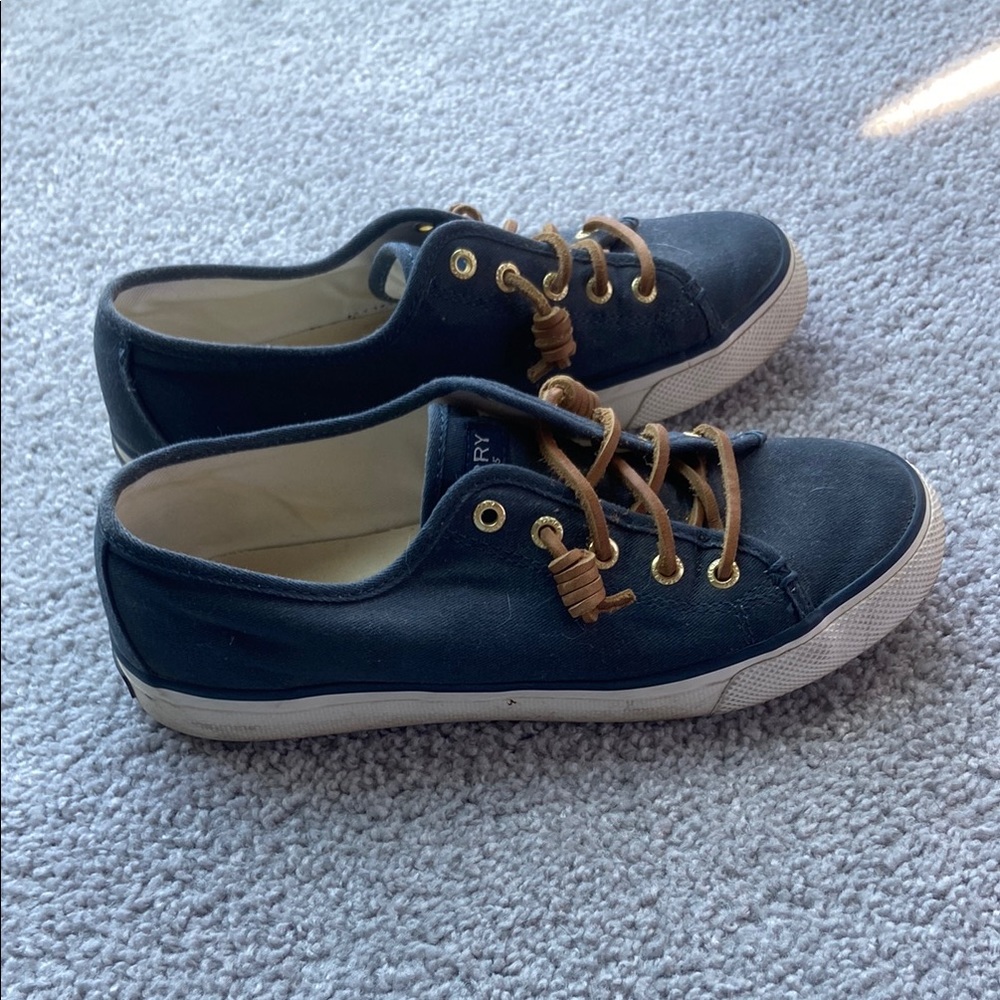 Navy Sperry Sneakers